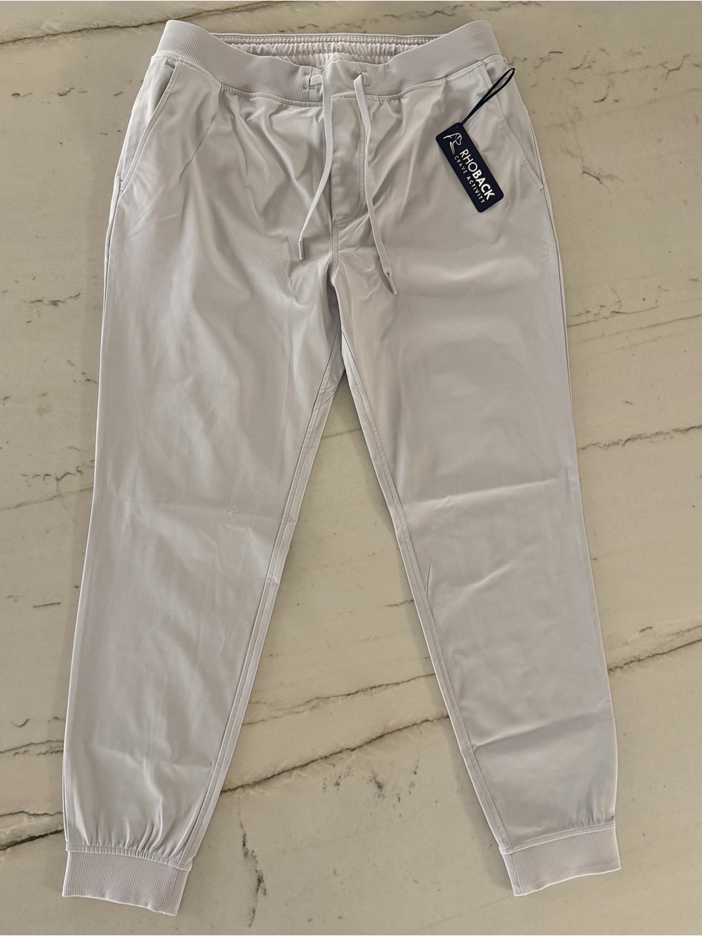 NEW Rhoback Delta Jogger XL 34x30 Gray Golf Performance Stretch Chino